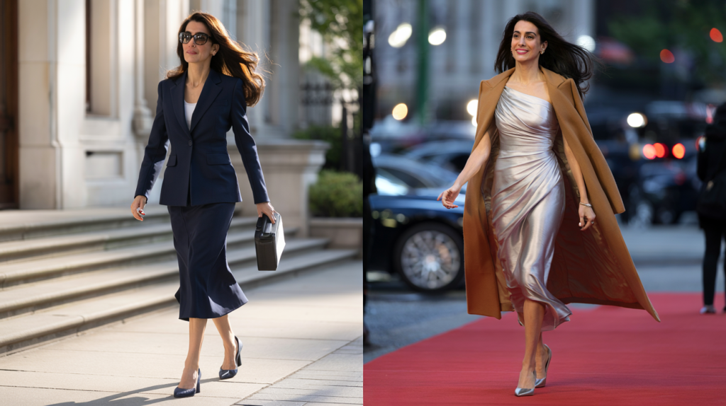 Amal Clooney look tendance