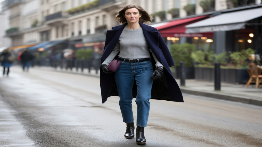 Camille Cottin look jean hiver