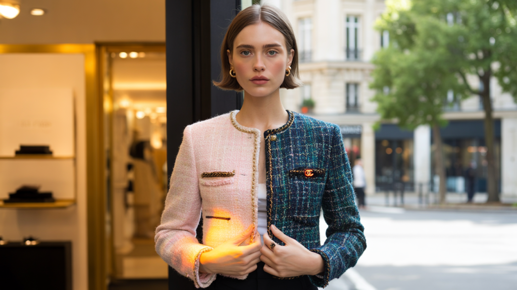 Chanel veste change de couleur