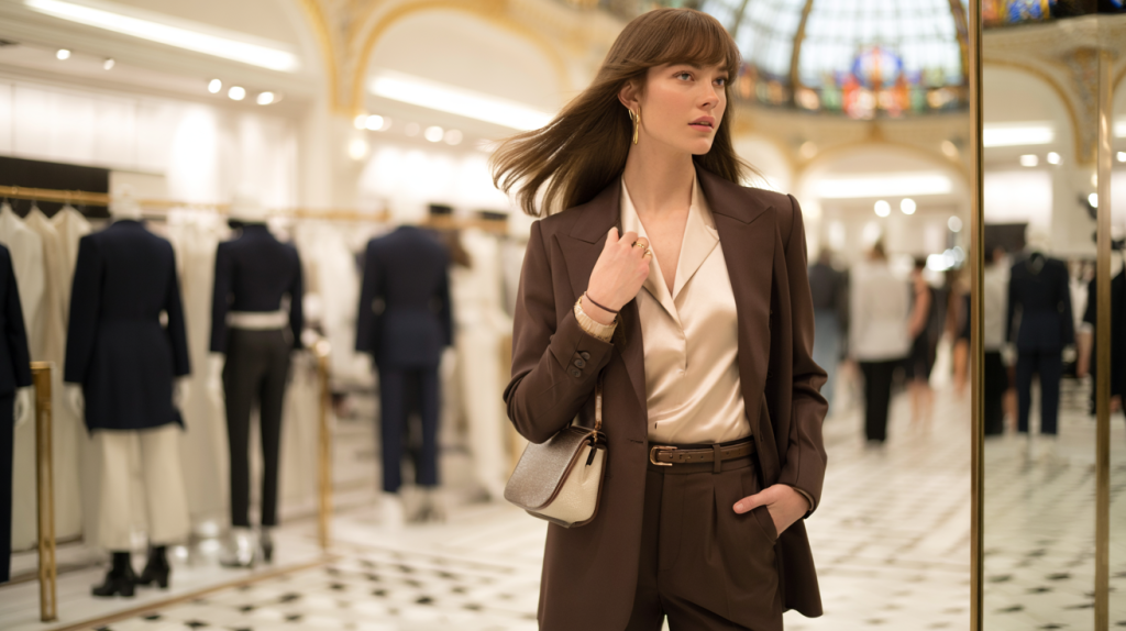 Clara Luciani look Galeries Lafayette