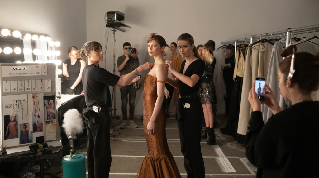 Coulisses des défilés de mode