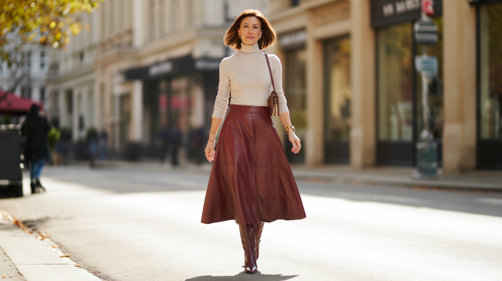 Ensemble cuir femme 40 ans