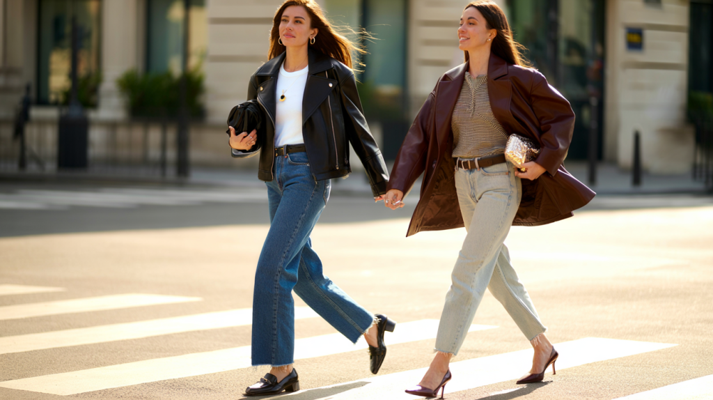 Idées tenue femme blouson cuir et jean