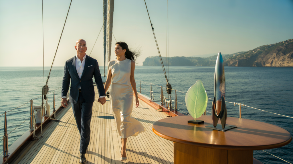 Jeff Bezos Lauren Sánchez jeunes mariés