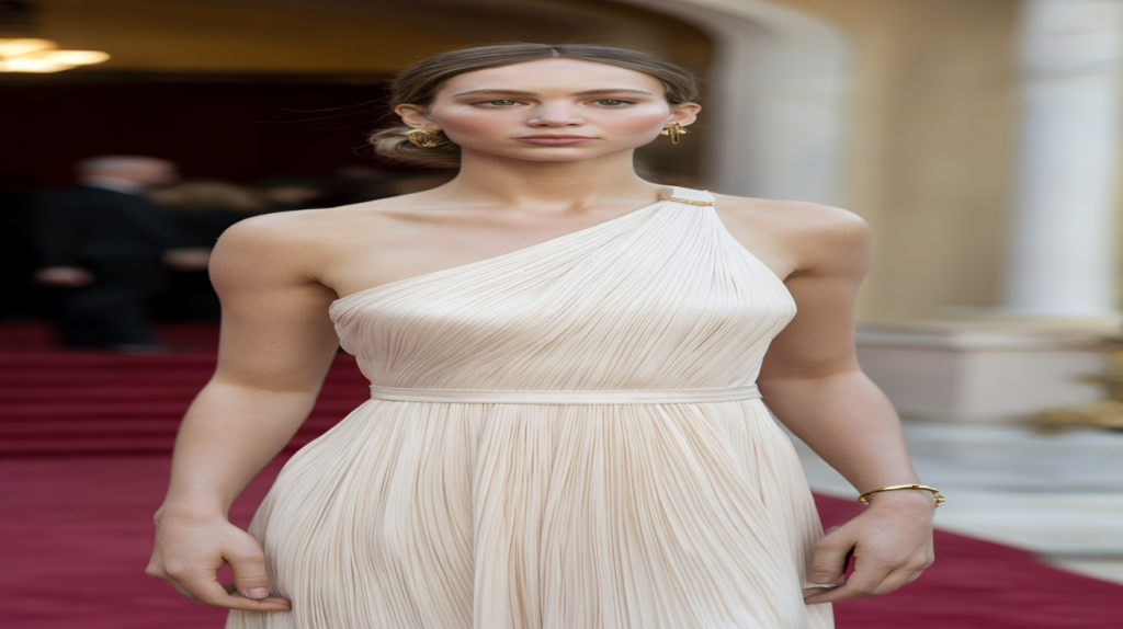 Jennifer Lawrence look déesse grecque