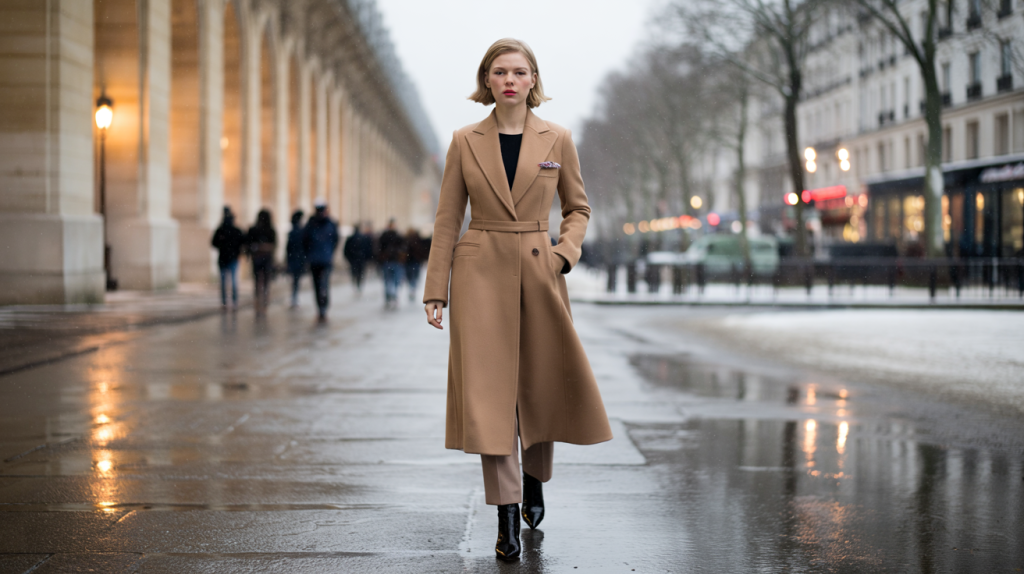 Léa Seydoux manteau tendance hiver