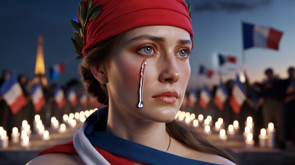 Marianne en pleurs 2015