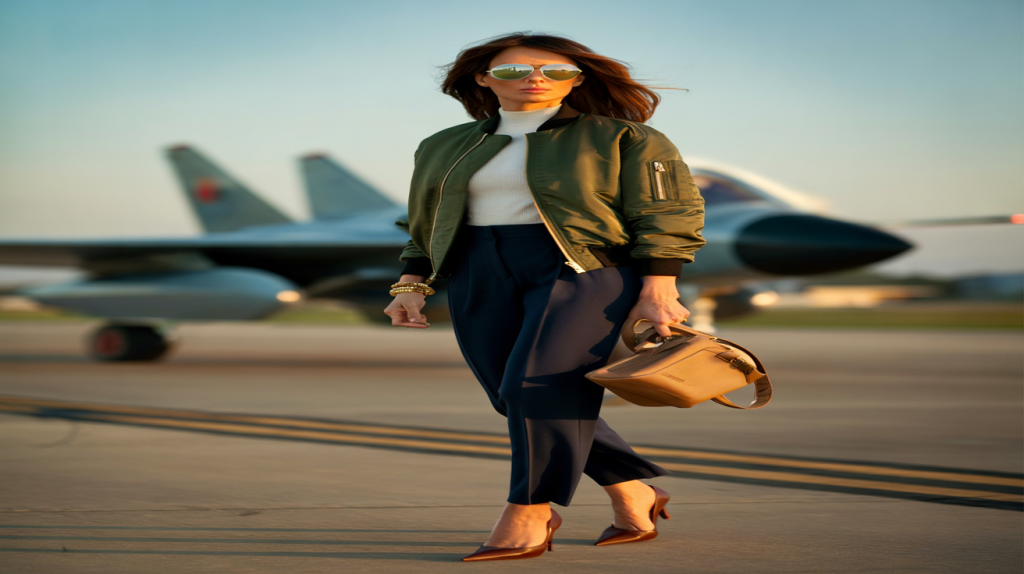 Melania Trump look Top Gun
