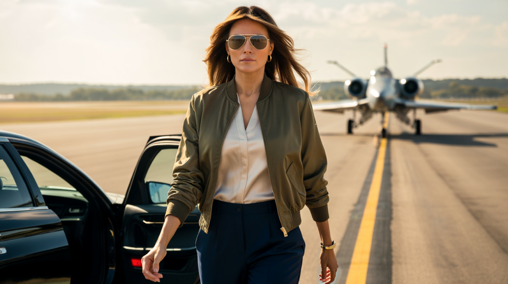 Melania Trump look Top Gun