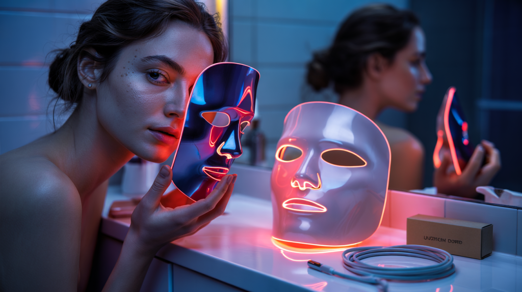 Promo 85% masque LED visage