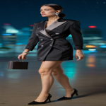 Robe blazer noire soirée