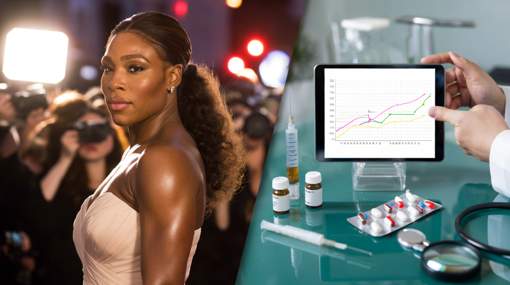 Serena Williams perte de poids liée aux médicaments