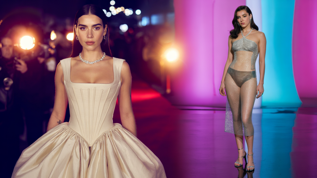 Tenue de soirée sexy Dua Lipa