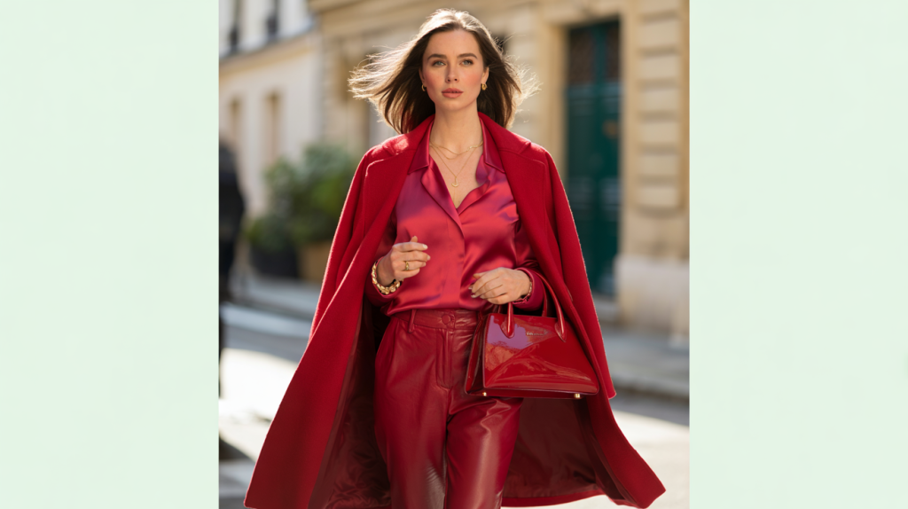 Total look monochrome femme