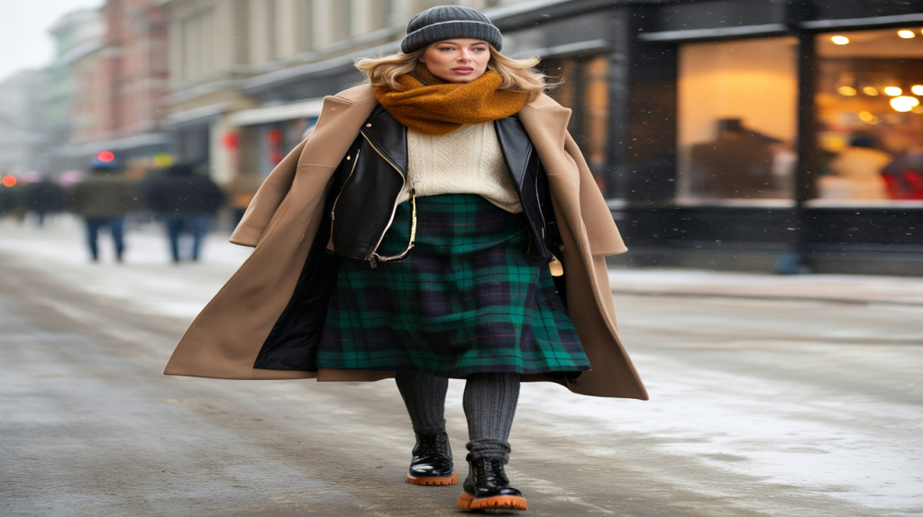 alternative jupe tartan hiver