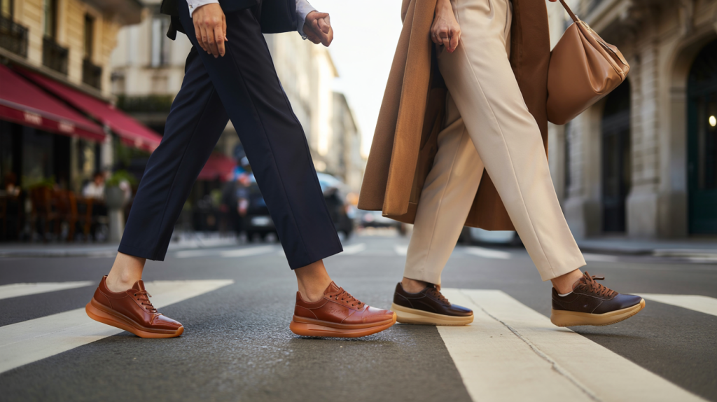 baskets marron femme tendance