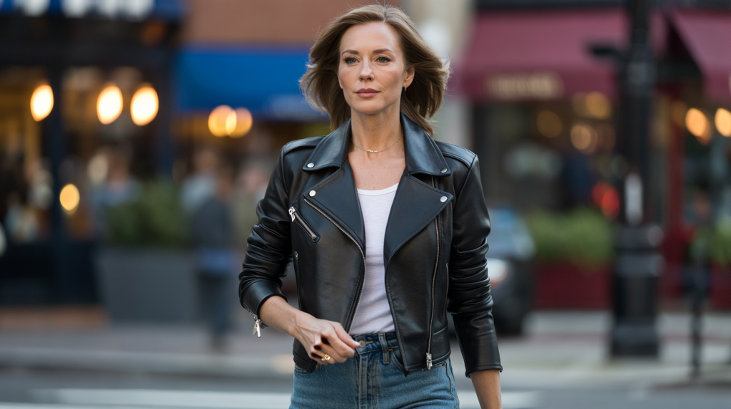 blouson rock femme 40 ans