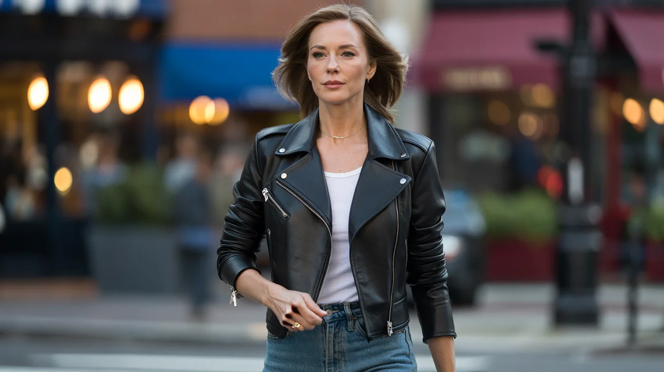 blouson rock femme 40 ans