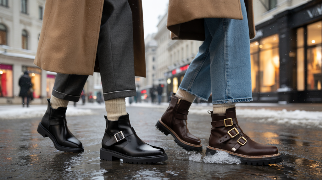 bottes à boucles femme tendance hiver