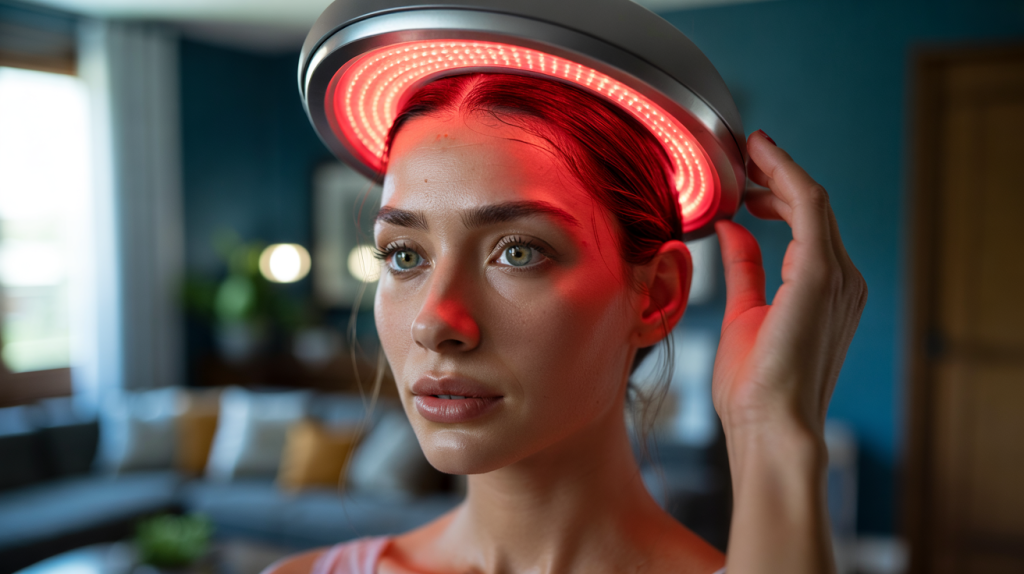 casque laser repousse cheveux