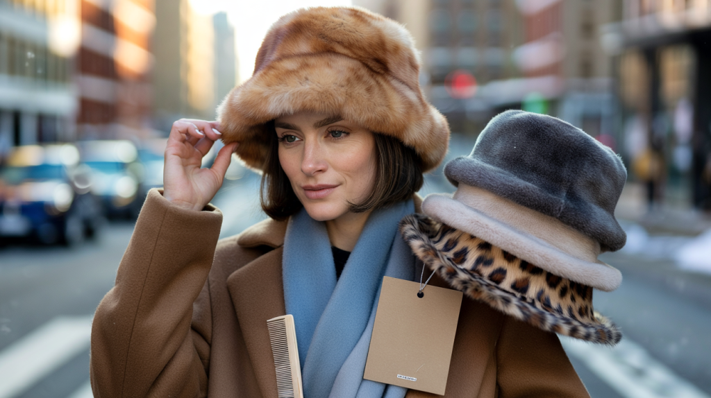 chapeau fausse fourrure