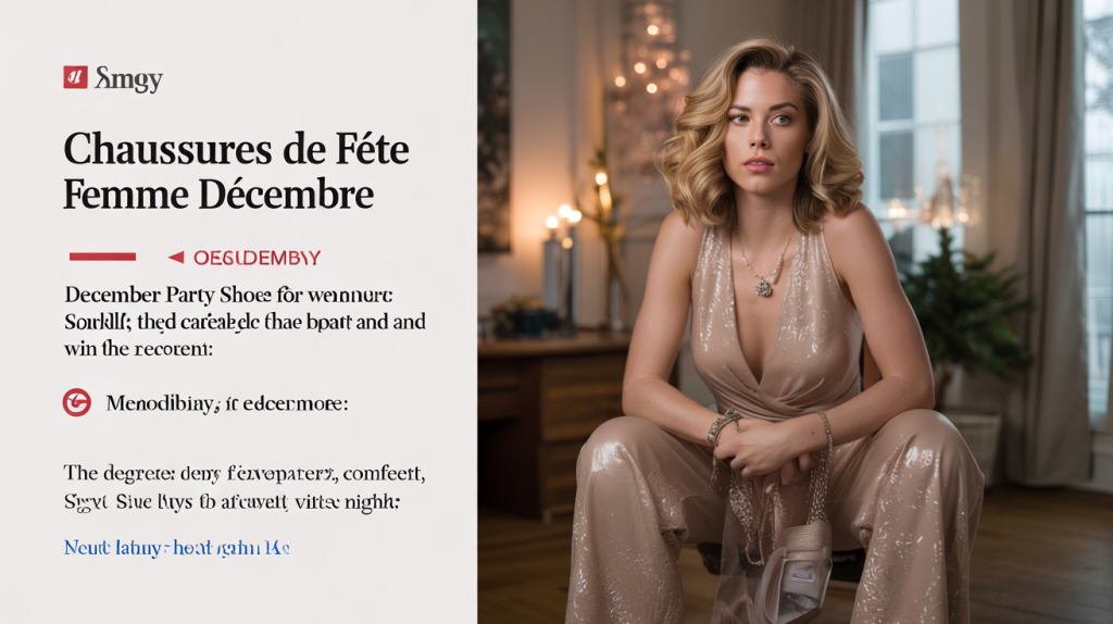 chaussures de fête femme décembre
