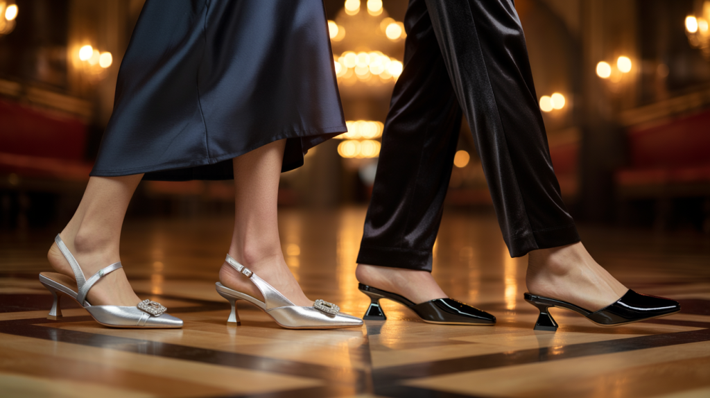 chaussures de soirée petit talon femme