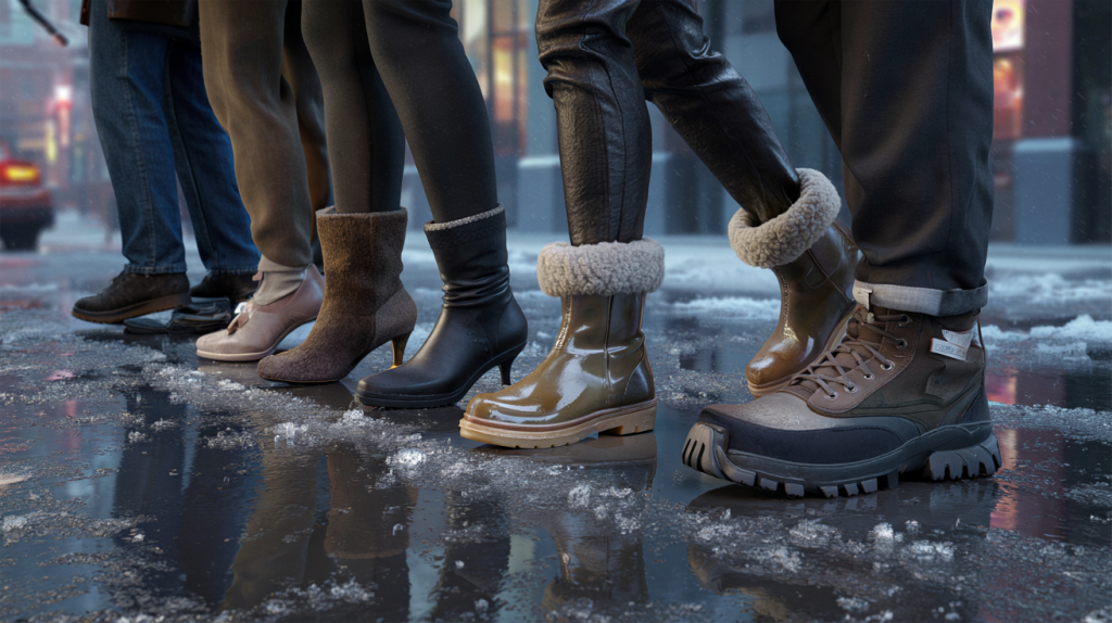 chaussures d’hiver à éviter pour la santé des pieds