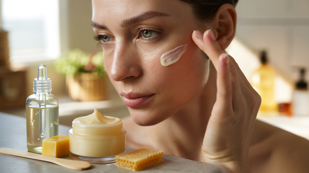 cire d’abeille soin hydratant visage