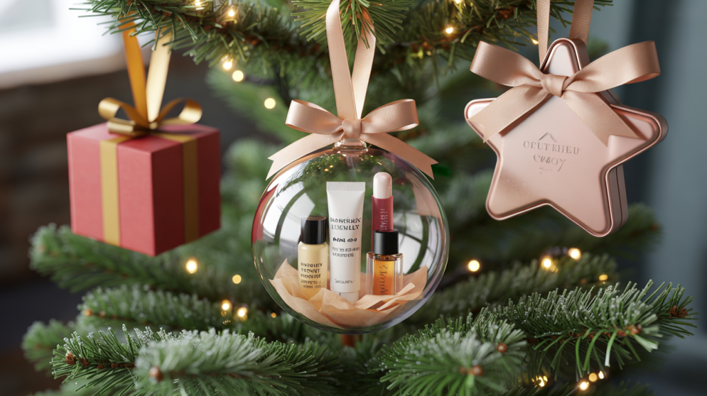 coffret beauté Noël à suspendre au sapin