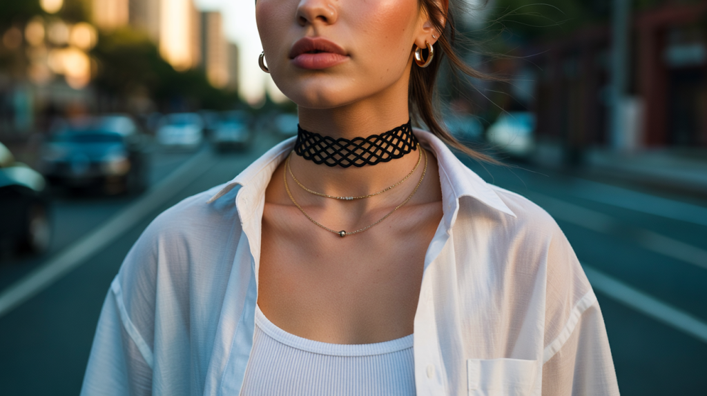 collier ras-de-cou tatouage