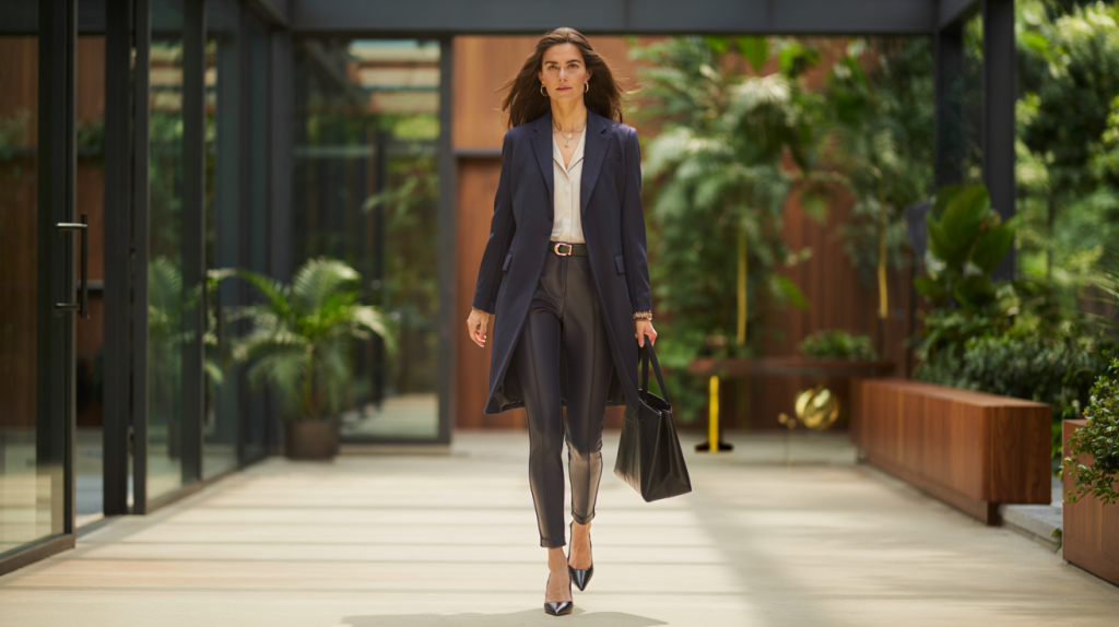 comment porter legging et blazer au bureau