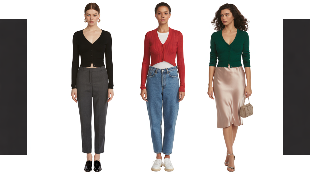 comment porter un cardigan cintré