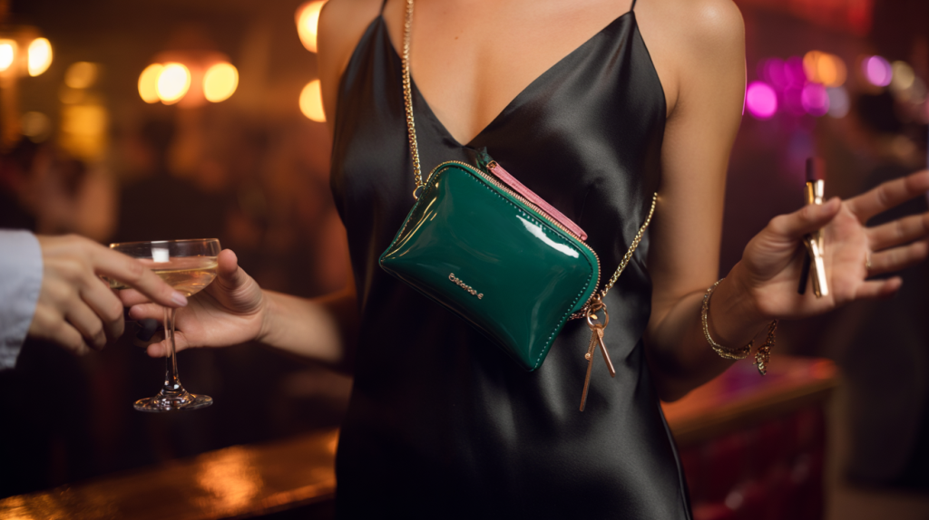comment porter un micro-sac en soirée