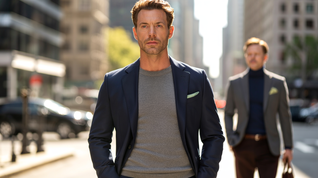 comment porter un pull avec un costume