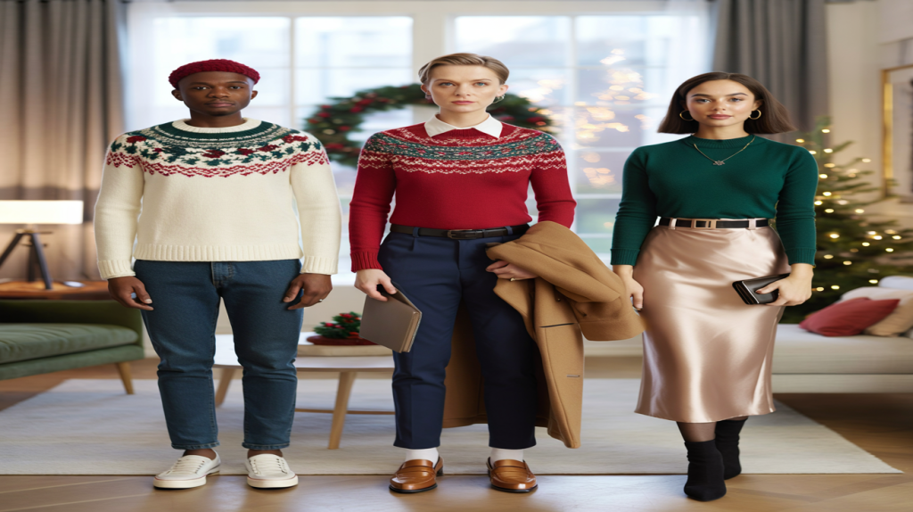 comment porter un pull de Noël