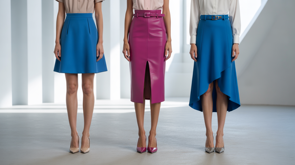 coupe de jupe pour allonger les jambes