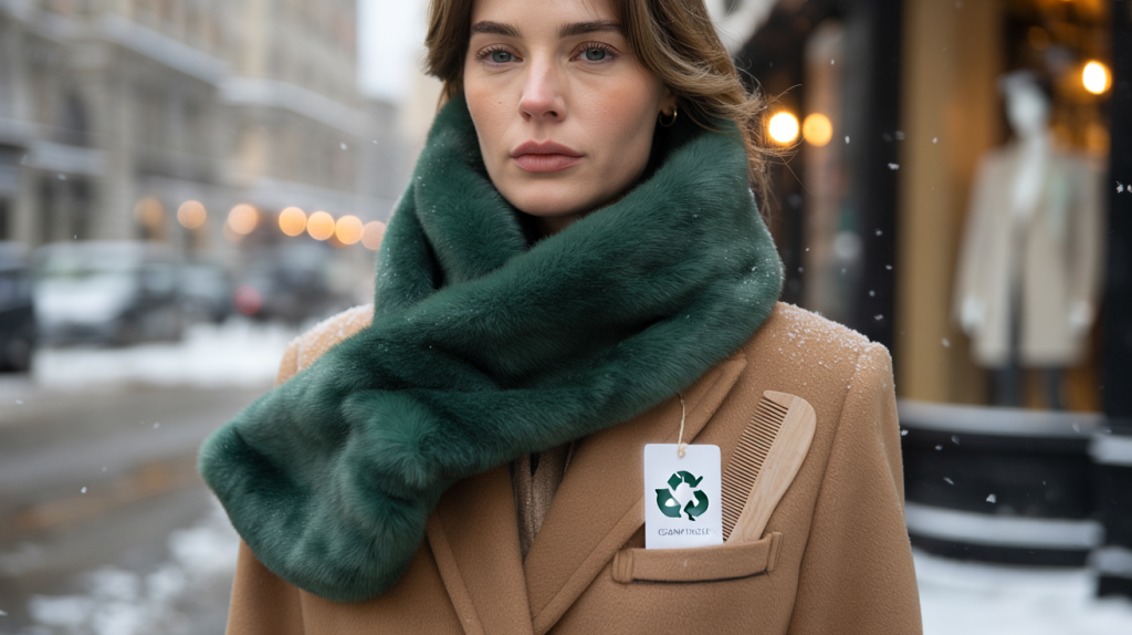 écharpe fausse fourrure