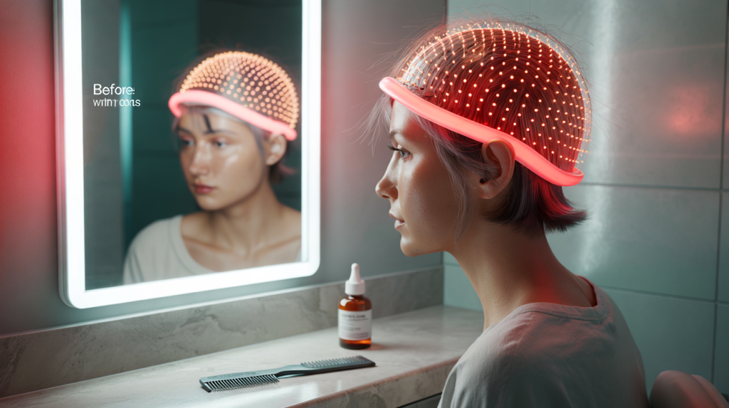 efficacité casque LED cheveux