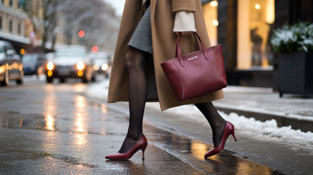 escarpins bordeaux hiver