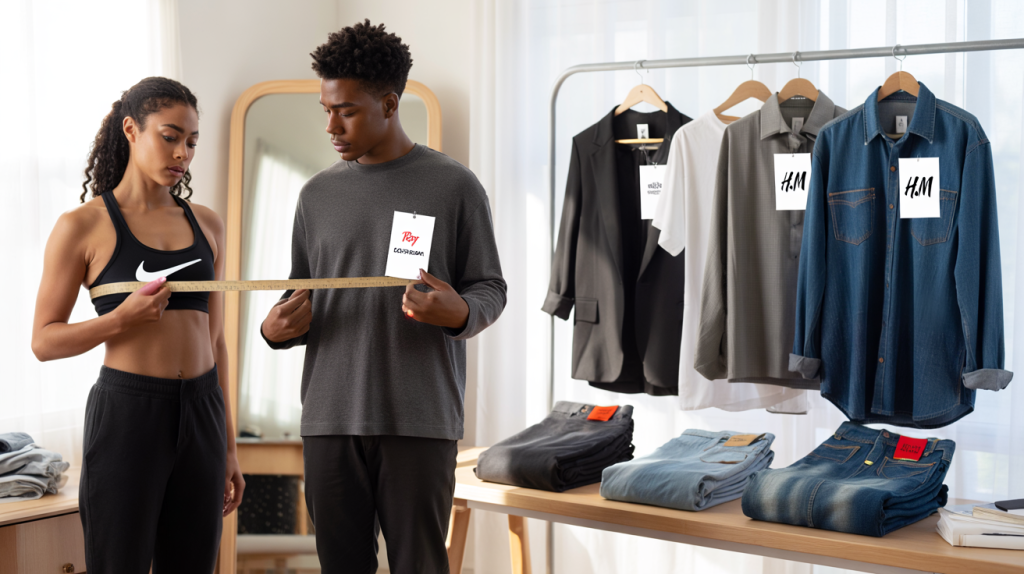 guide des tailles vêtements par marque