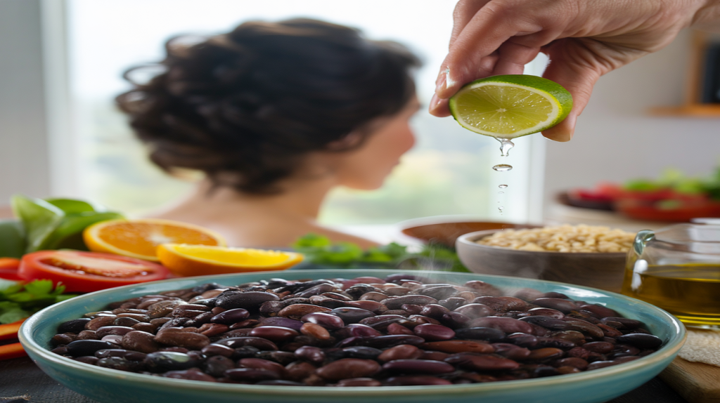 haricots noirs antioxydants pour les cheveux