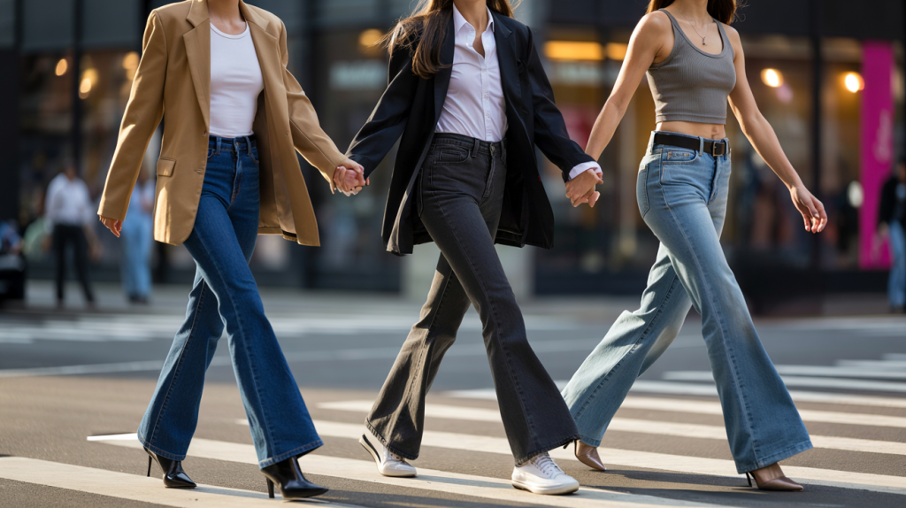 jean bootcut évasé retour années 2000