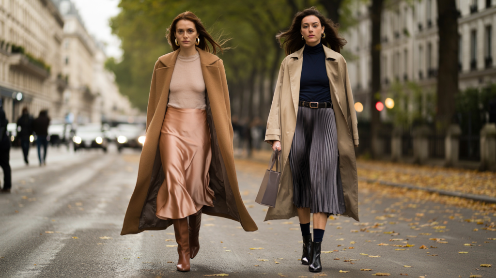 jupe midi automne tendance