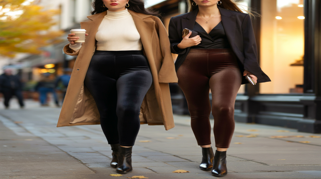 legging en velours femme