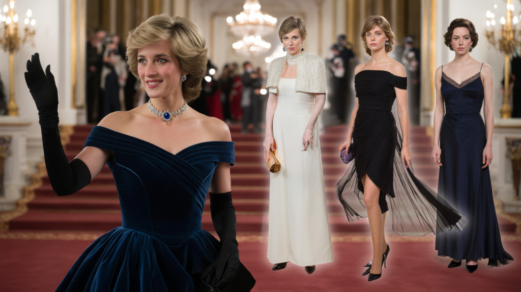 look Lady Diana soirées