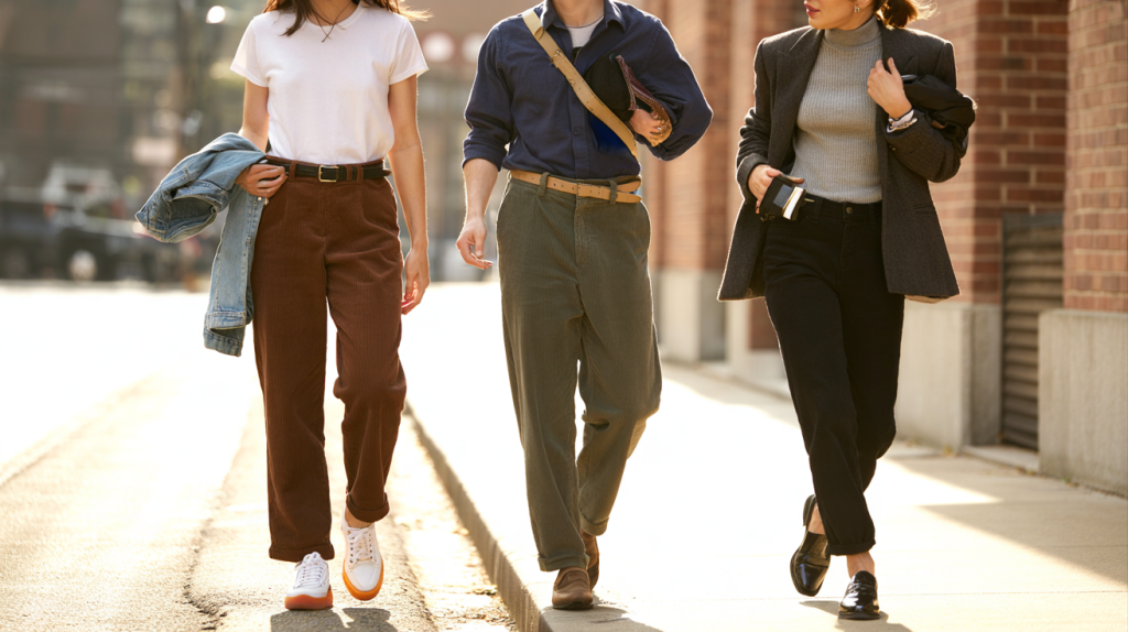 look années 90 pantalon velours