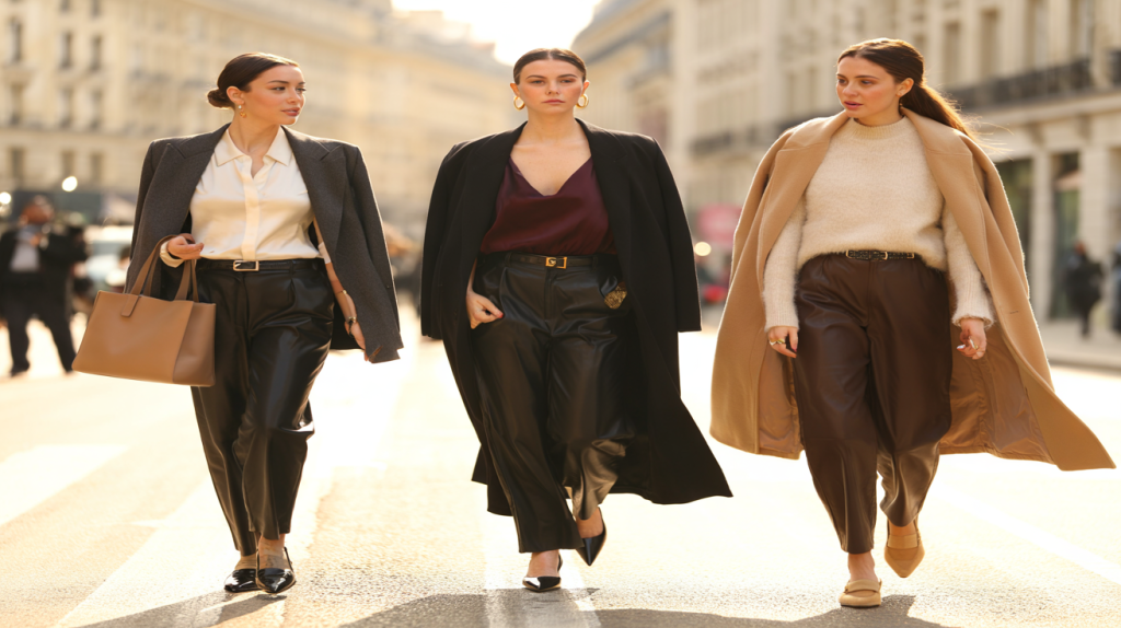 looks élégants avec pantalon en cuir