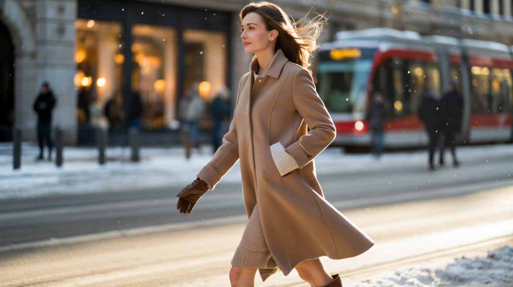 manteau hiver femme élégant et confortable