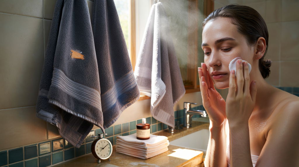 meilleure serviette pour routine skincare